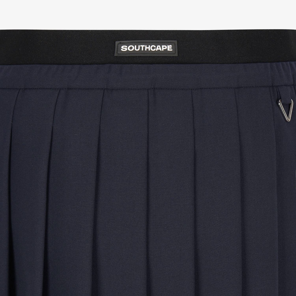 Pleated Elastic-Waist Skirt_DA