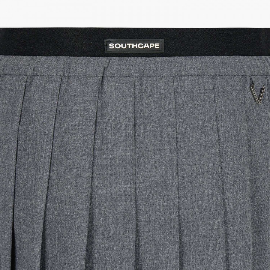 Pleated Elastic-Waist Skirt_DG