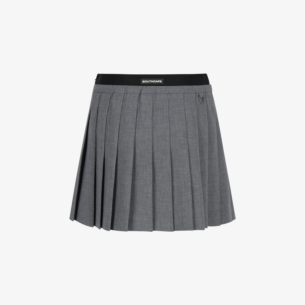 Pleated Elastic-Waist Skirt_DG