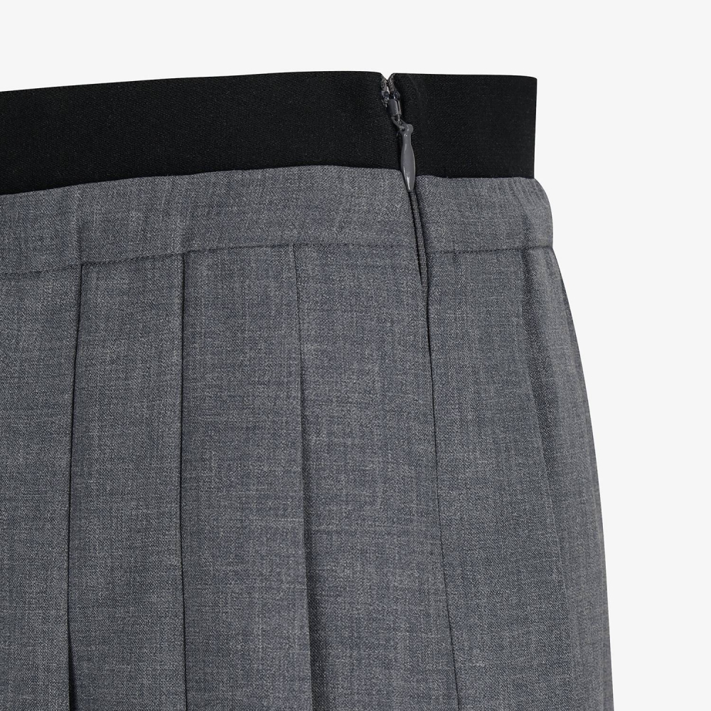 Pleated Elastic-Waist Skirt_DG