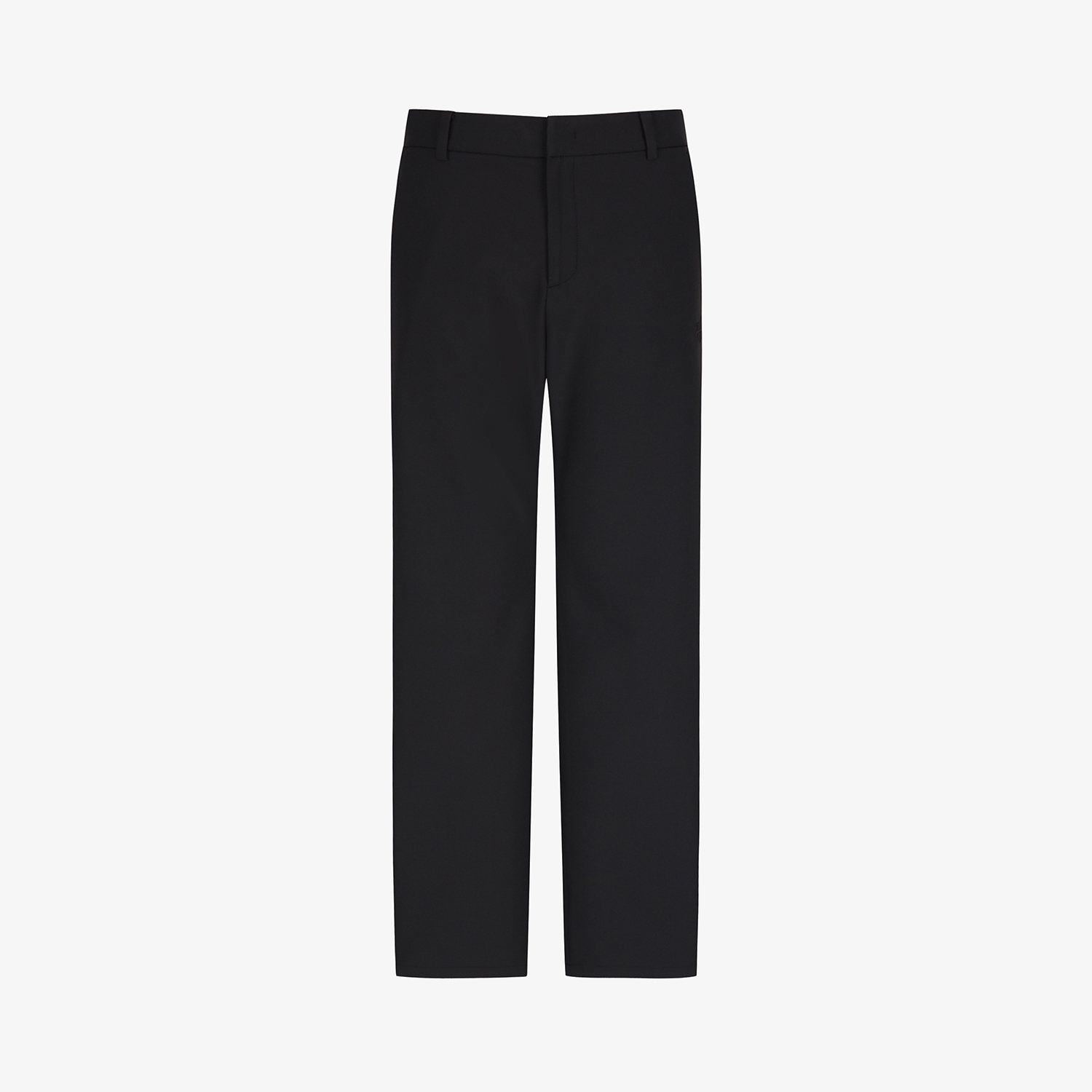 Logo-Band Wide Pants_BK