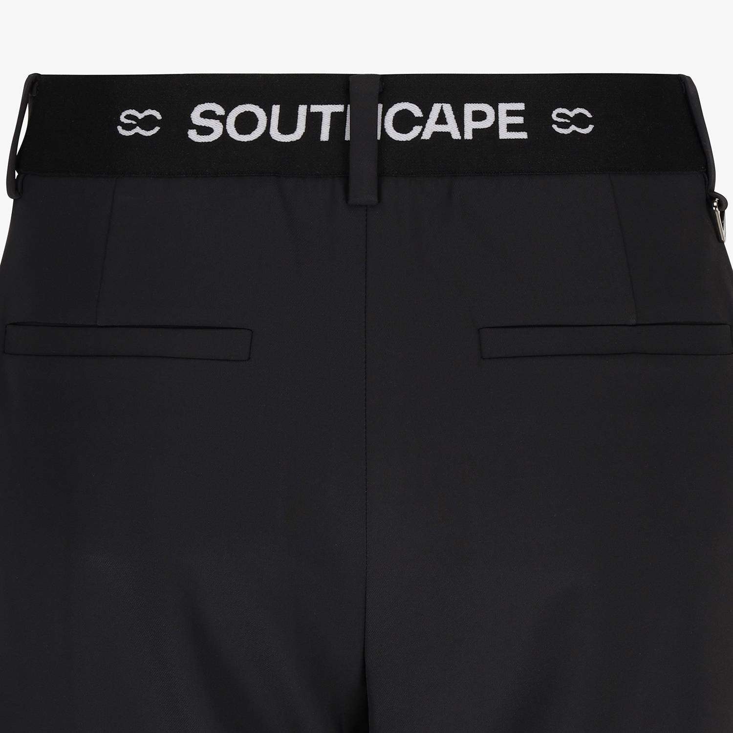 Logo-Band Wide Pants_BK