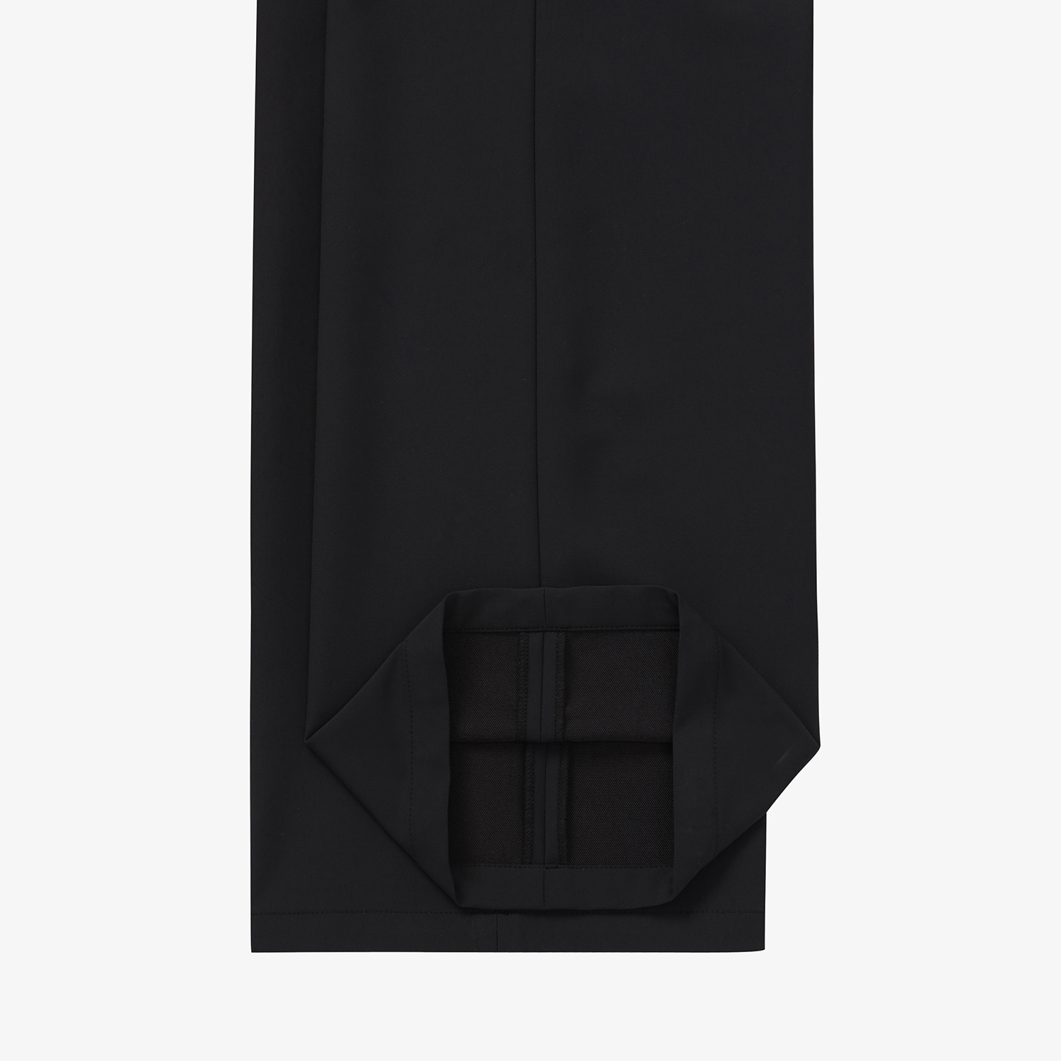 Logo-Band Wide Pants_BK