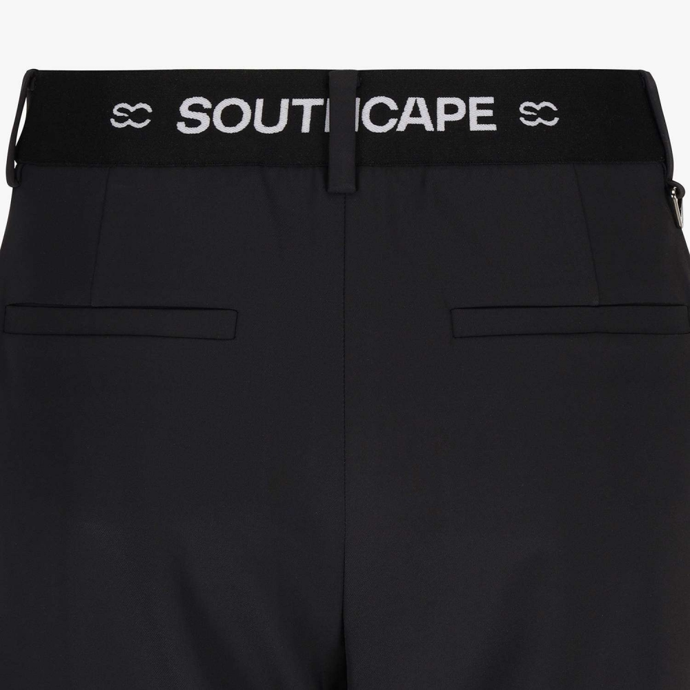 Logo-Band Wide Pants_BK
