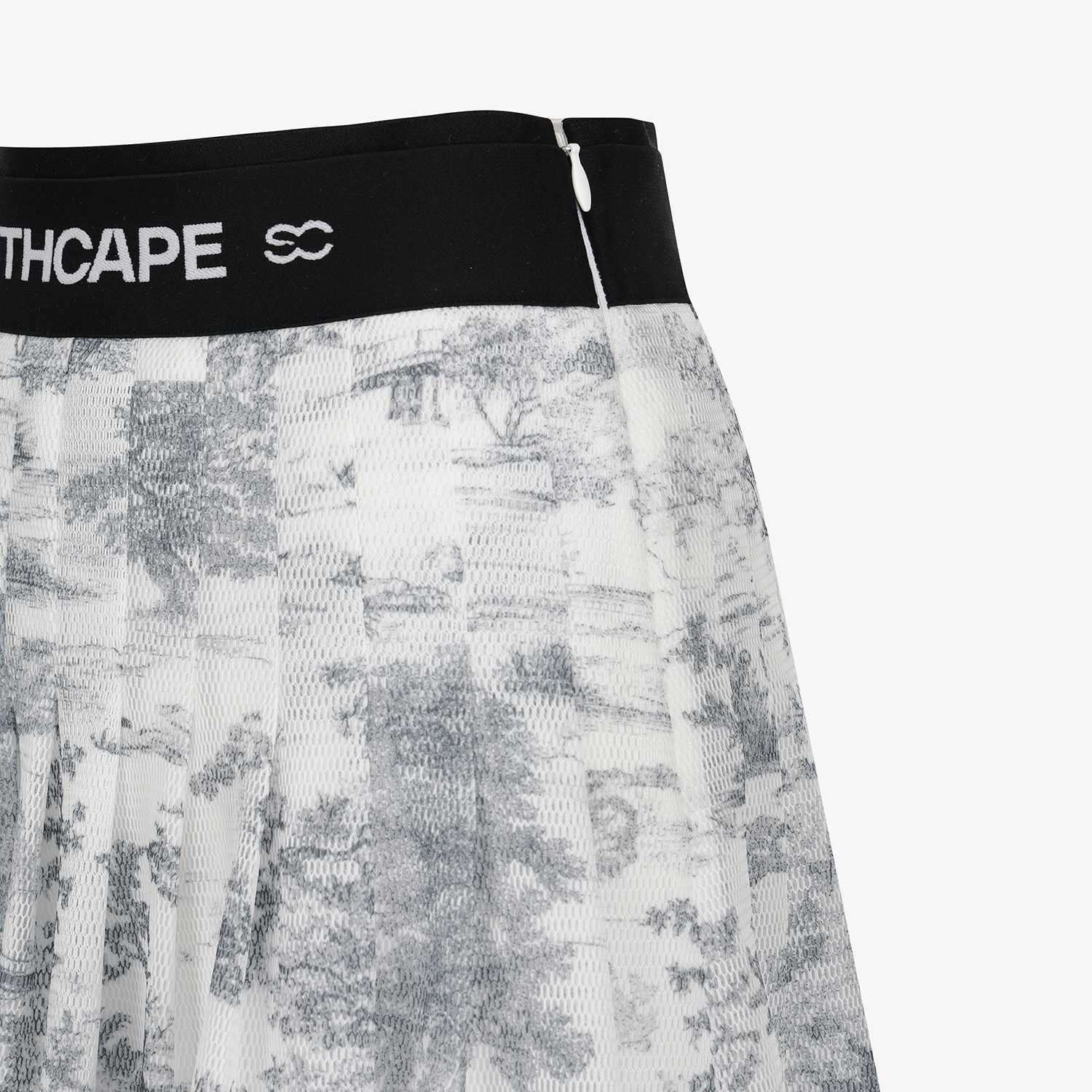 Namhae Heritage Print Balloon Skirt_GY