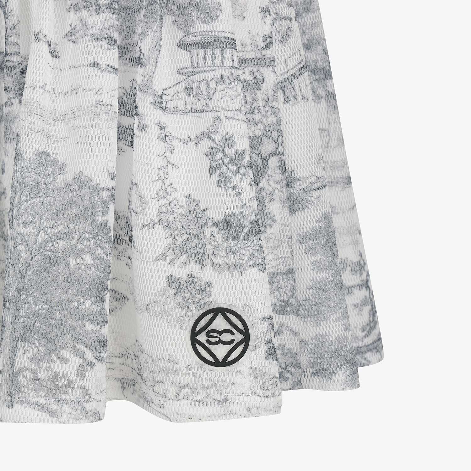 Namhae Heritage Print Balloon Skirt_GY