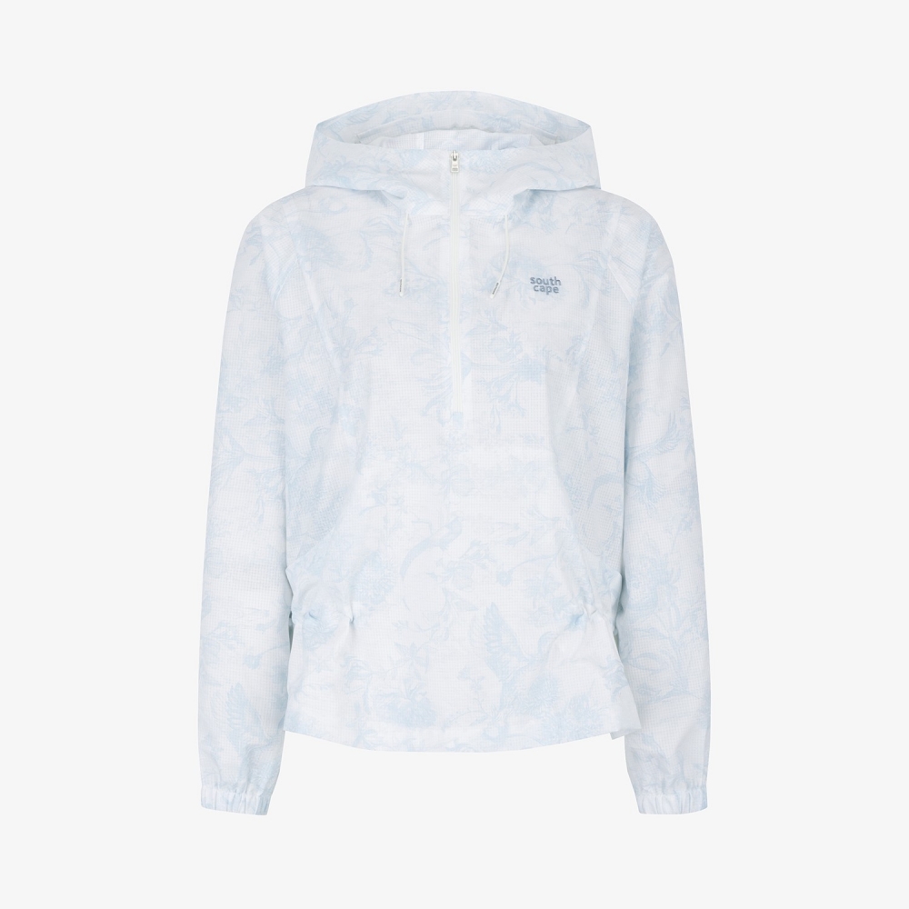 Blossom Pattern Half-Zip Anorak_LB