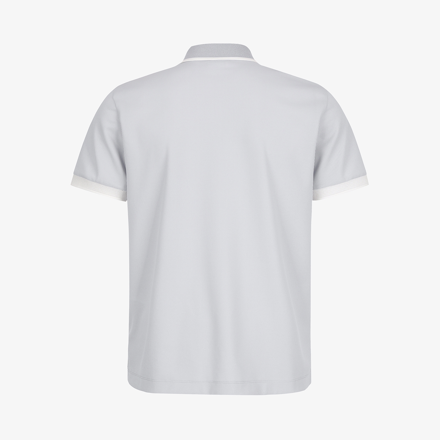 Contrast Collar Half-Zip Polo Shirt_LG
