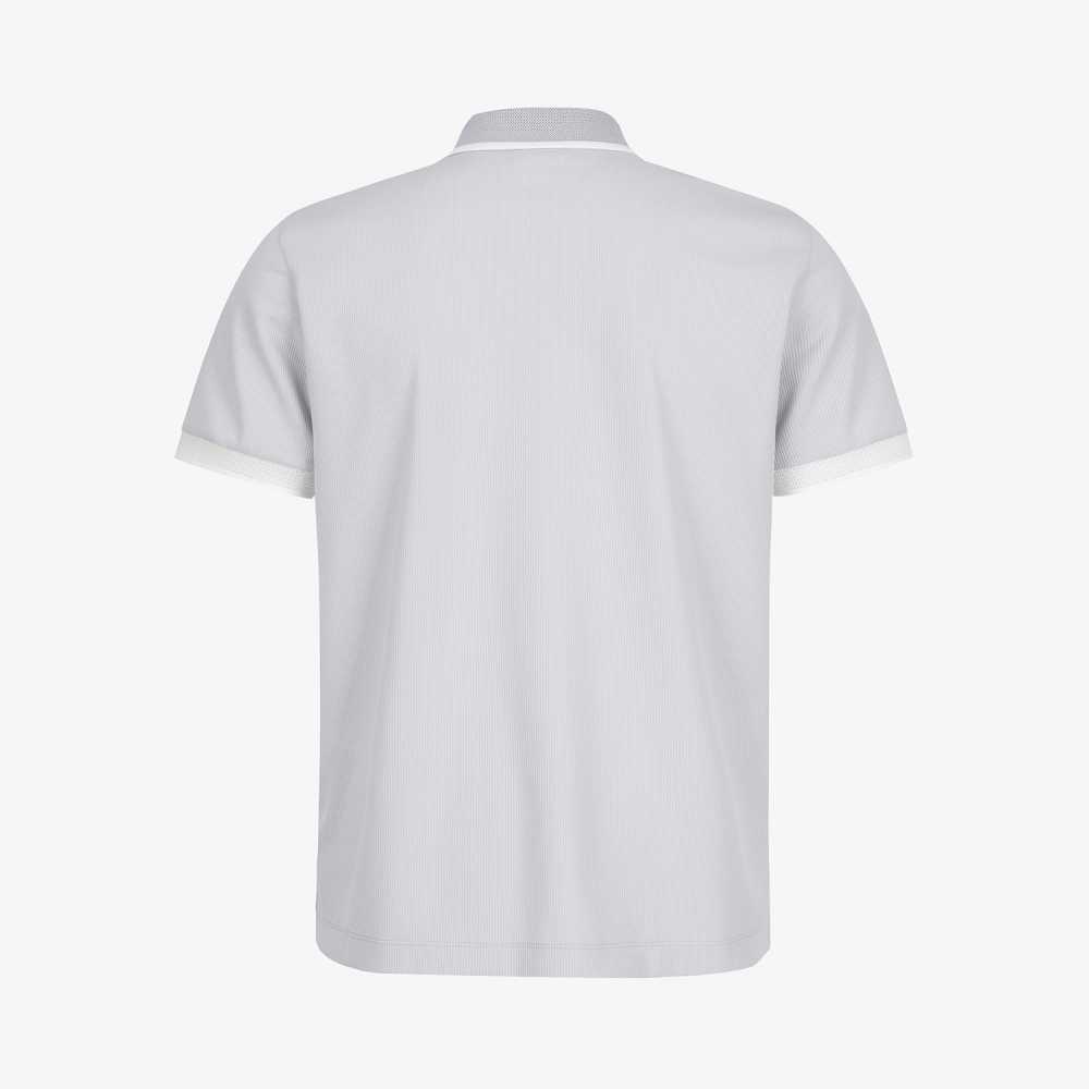 Contrast Collar Half-Zip Polo Shirt_LG