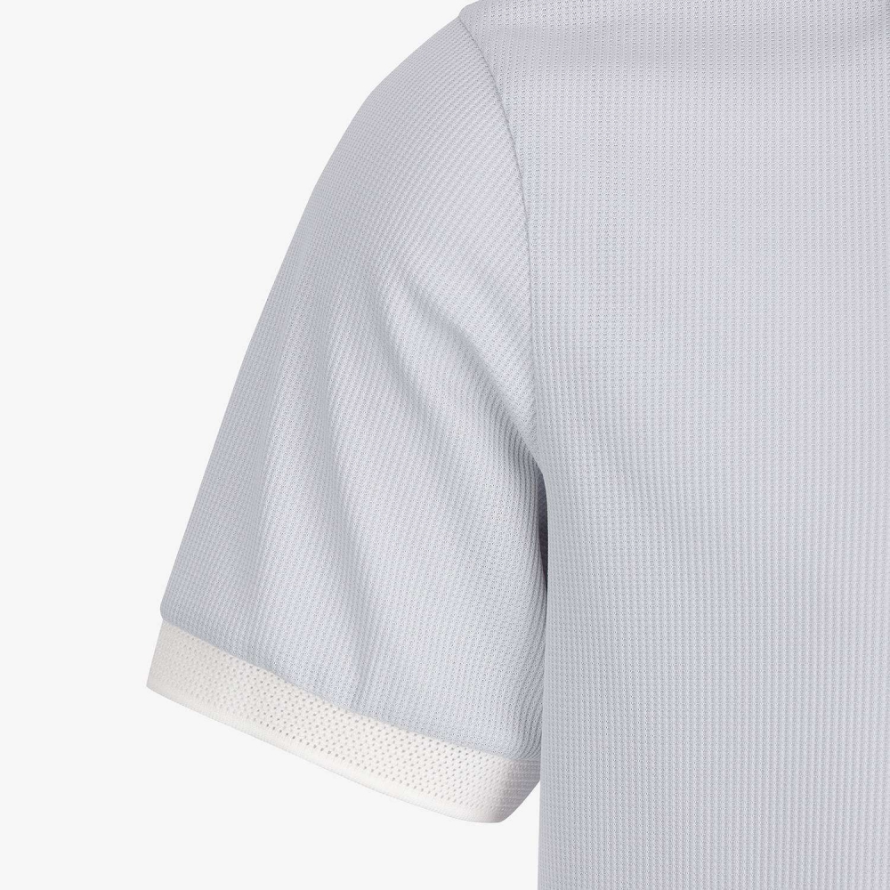 Contrast Collar Half-Zip Polo Shirt_LG