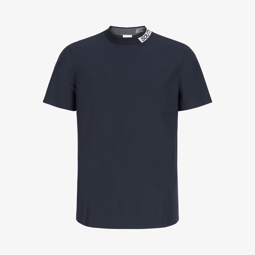 Logo-Neck Performance Short-Sleeve T-Shirt_DA