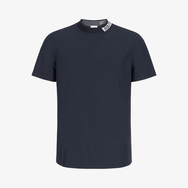 Logo-Neck Performance Short-Sleeve T-Shirt_DA