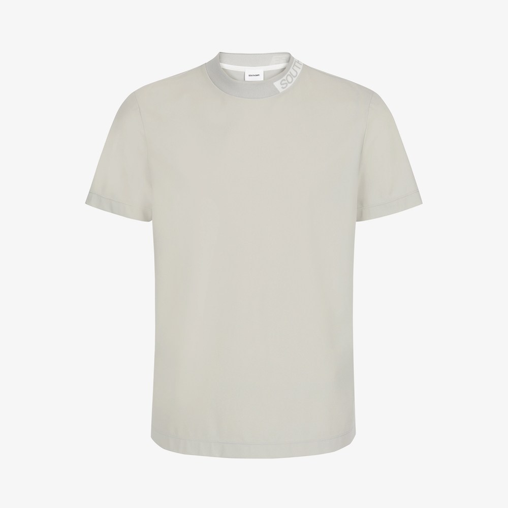 Logo-Neck Performance Short-Sleeve T-Shirt_LK