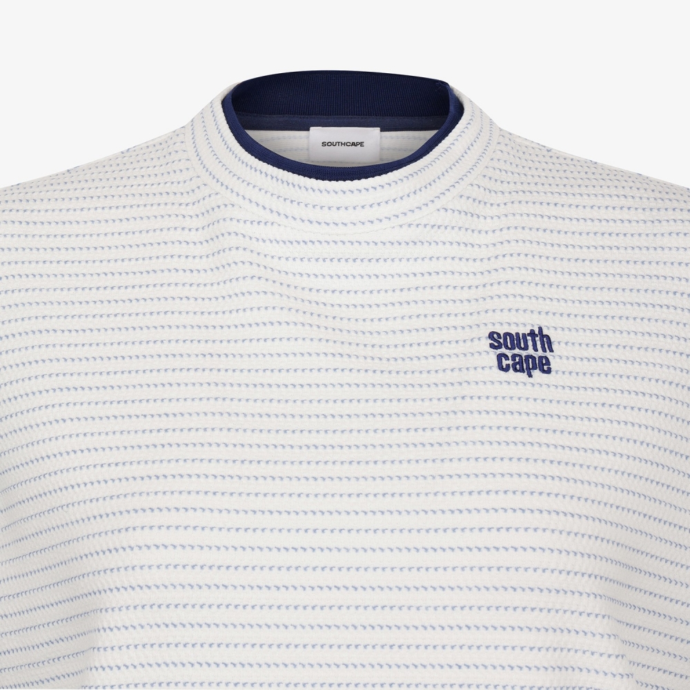 Stripe Crewneck T-Shirt_LB