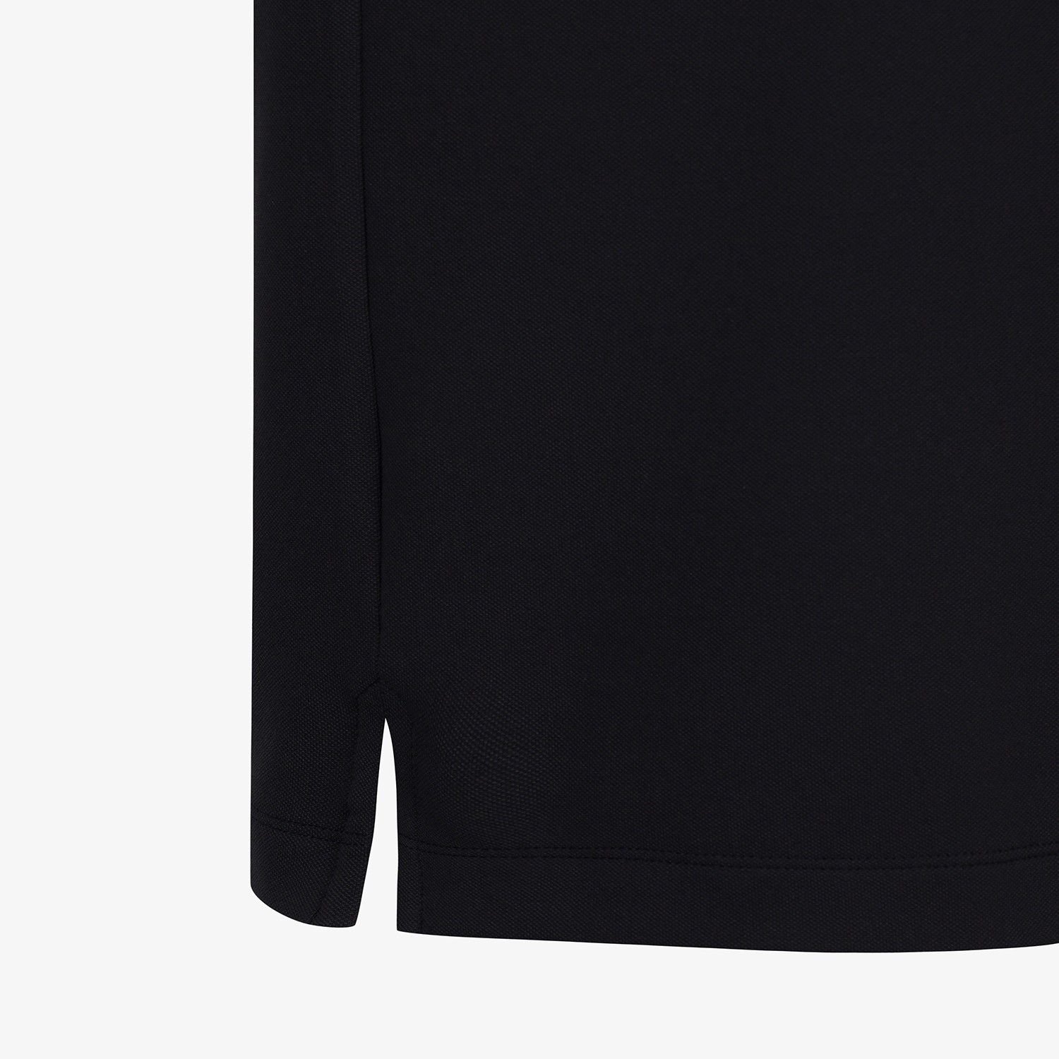 Contrast Line Collar Short-Sleeve T-Shirt_BK