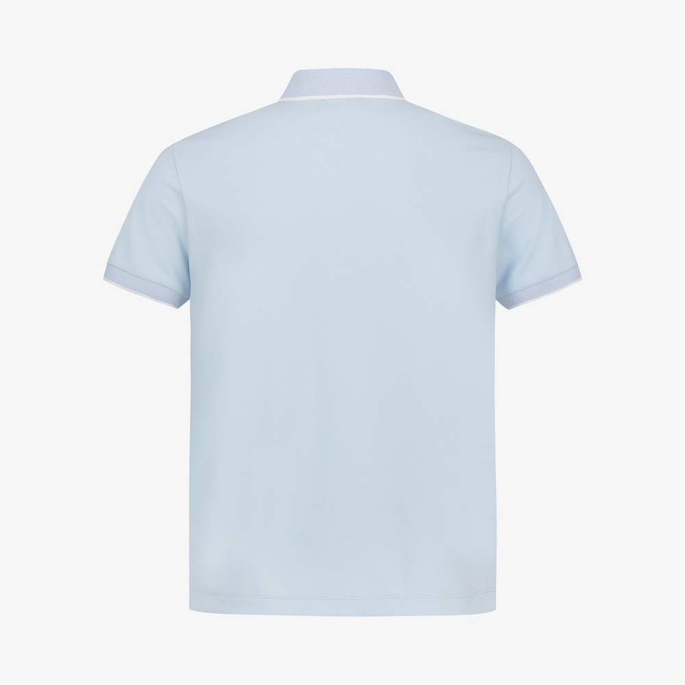 Contrast Line Collar Short-Sleeve T-Shirt_LB