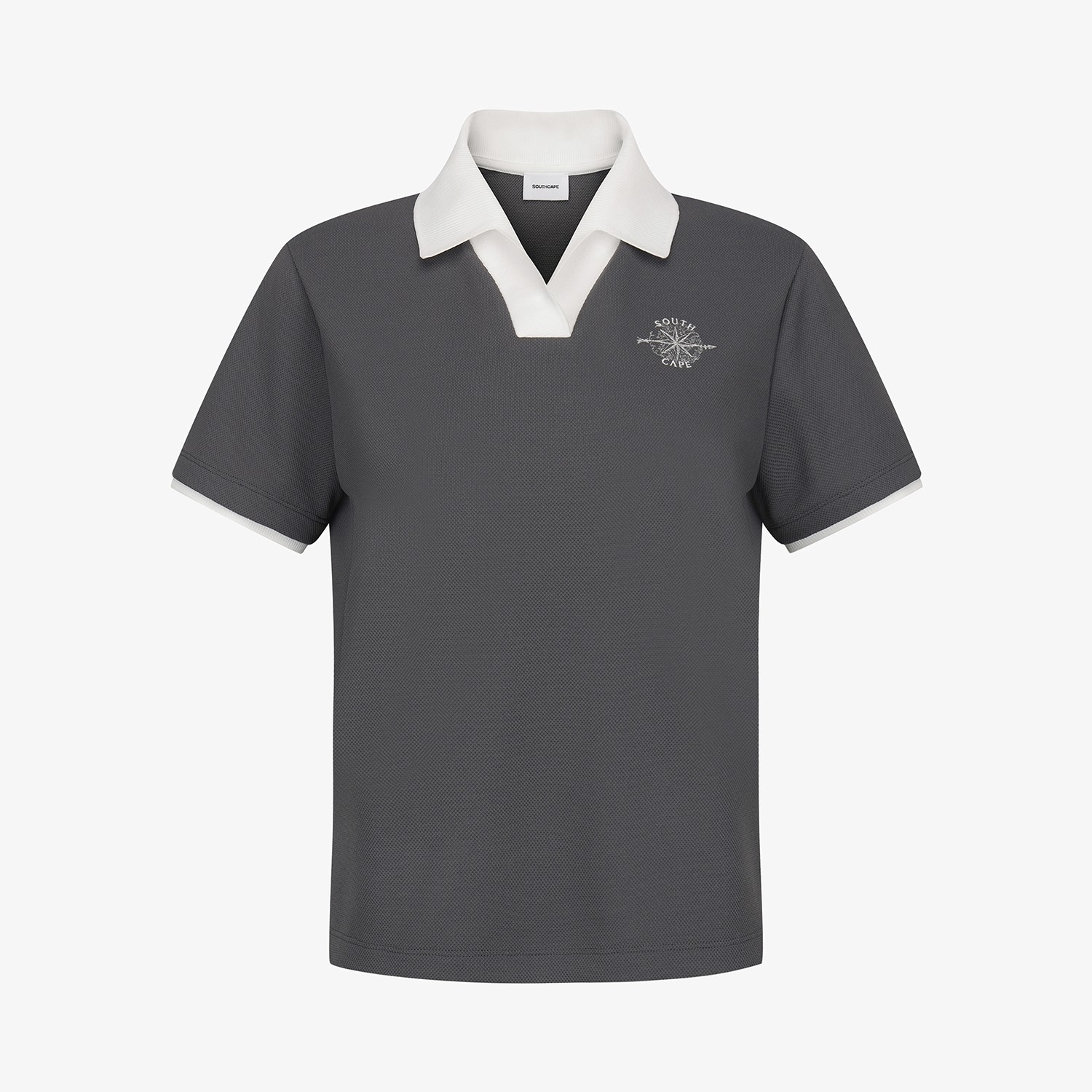 Southcross Mesh Open-Collar T-Shirt_GY