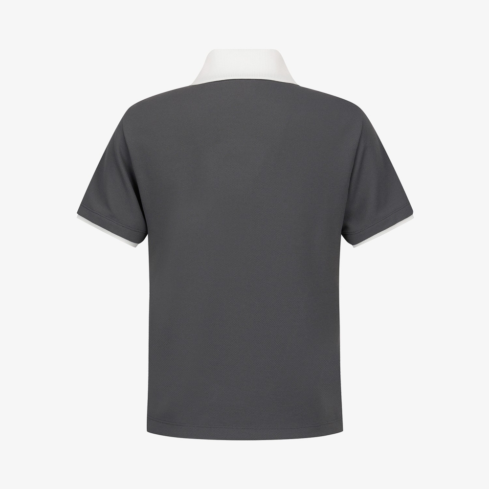 Southcross Mesh Open-Collar T-Shirt_GY