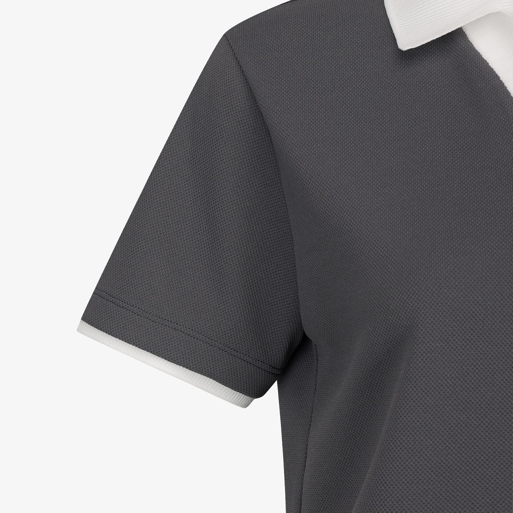 Southcross Mesh Open-Collar T-Shirt_GY