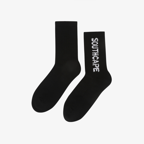 Southcape Lettering Logo Socks_BK