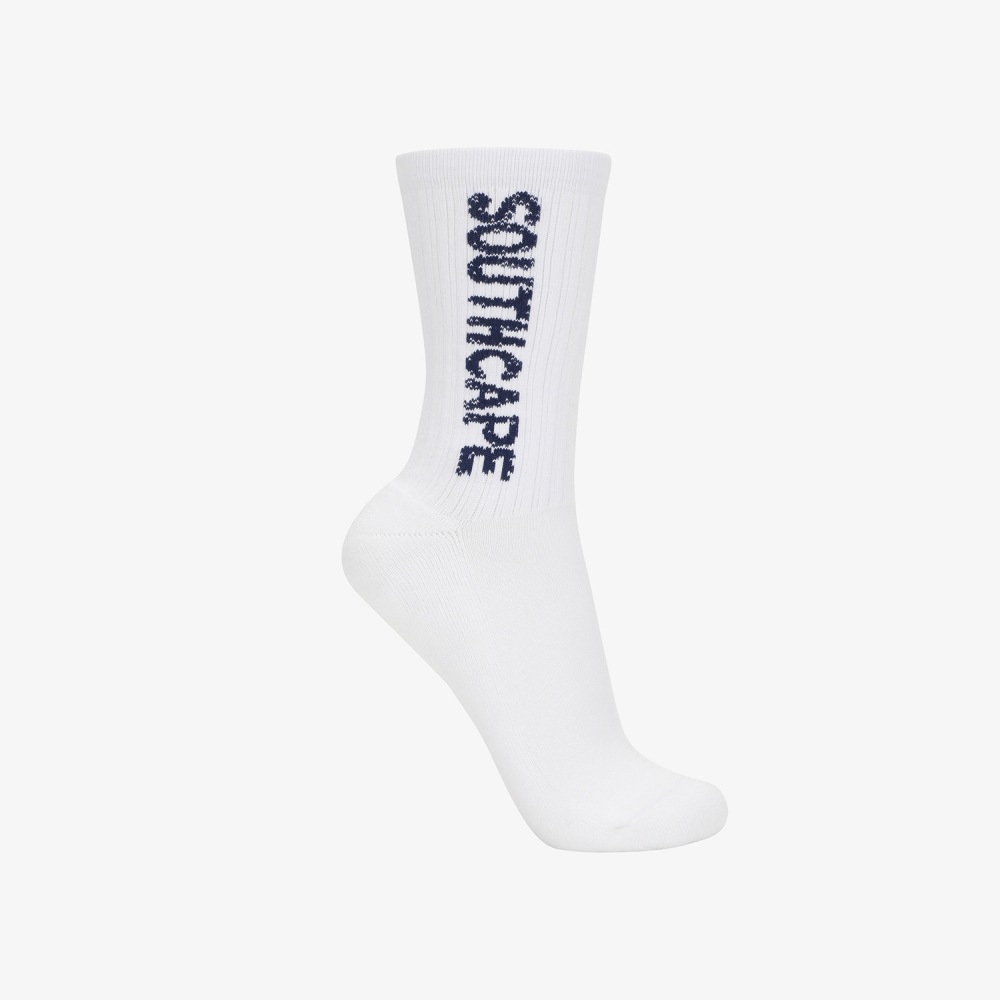 Southcape Lettering Logo Socks_WT