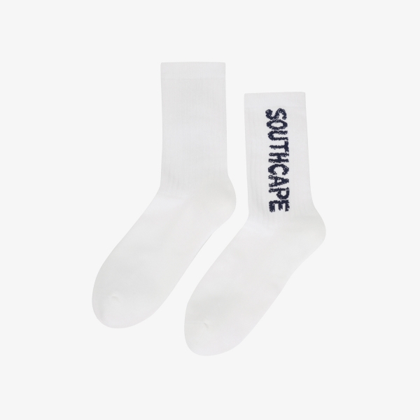 Southcape Lettering Logo Socks_WT
