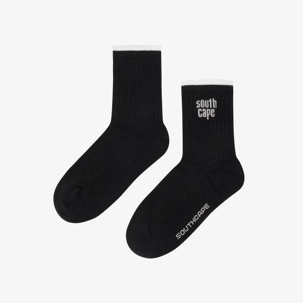 Southcape Logo Line Socks_BK