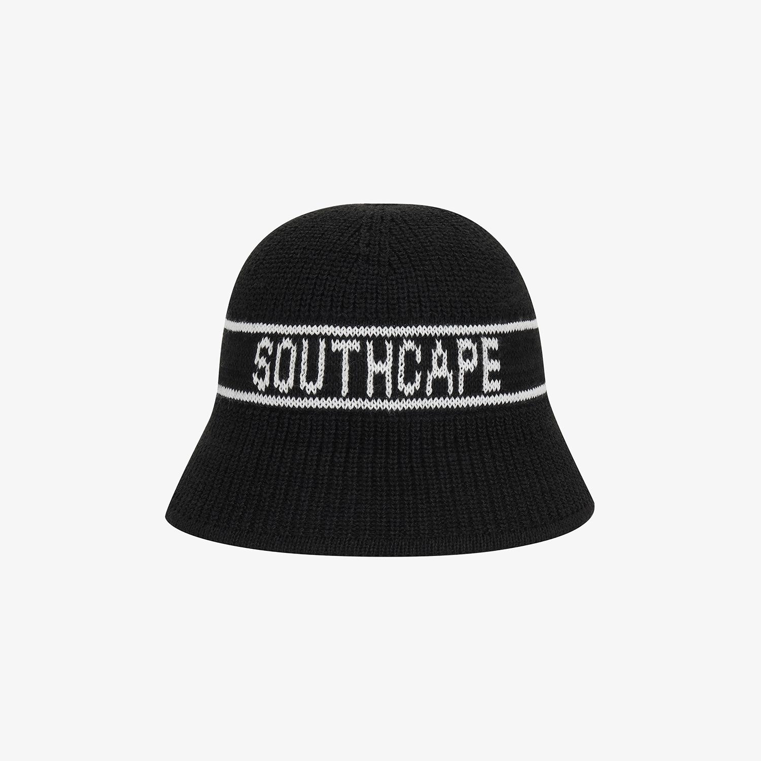 Logo Cotton-Blend Knit Bucket Hat_BK