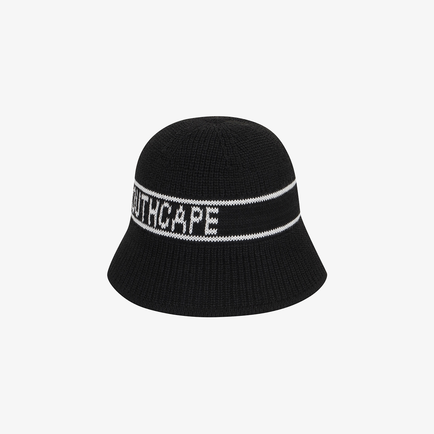 Logo Cotton-Blend Knit Bucket Hat_BK