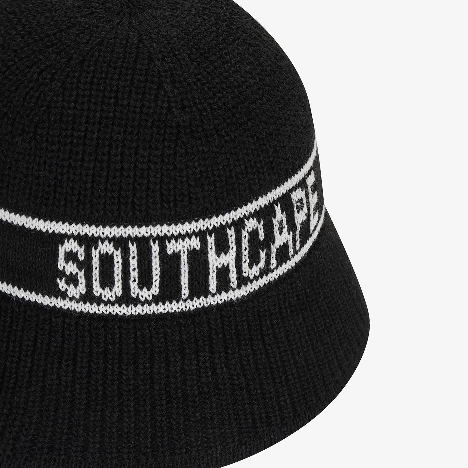Logo Cotton-Blend Knit Bucket Hat_BK