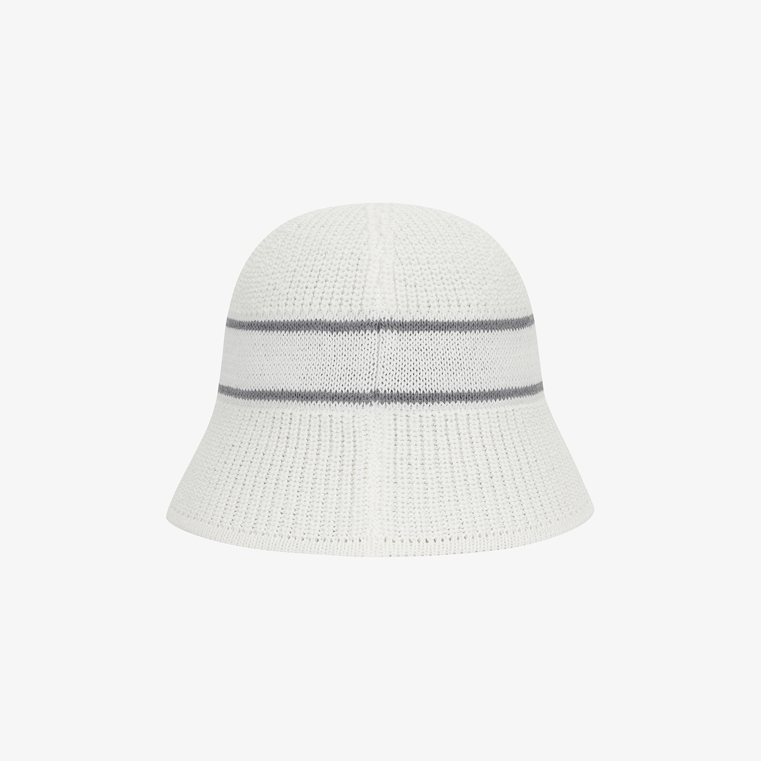 Logo Cotton-Blend Knit Bucket Hat_WT