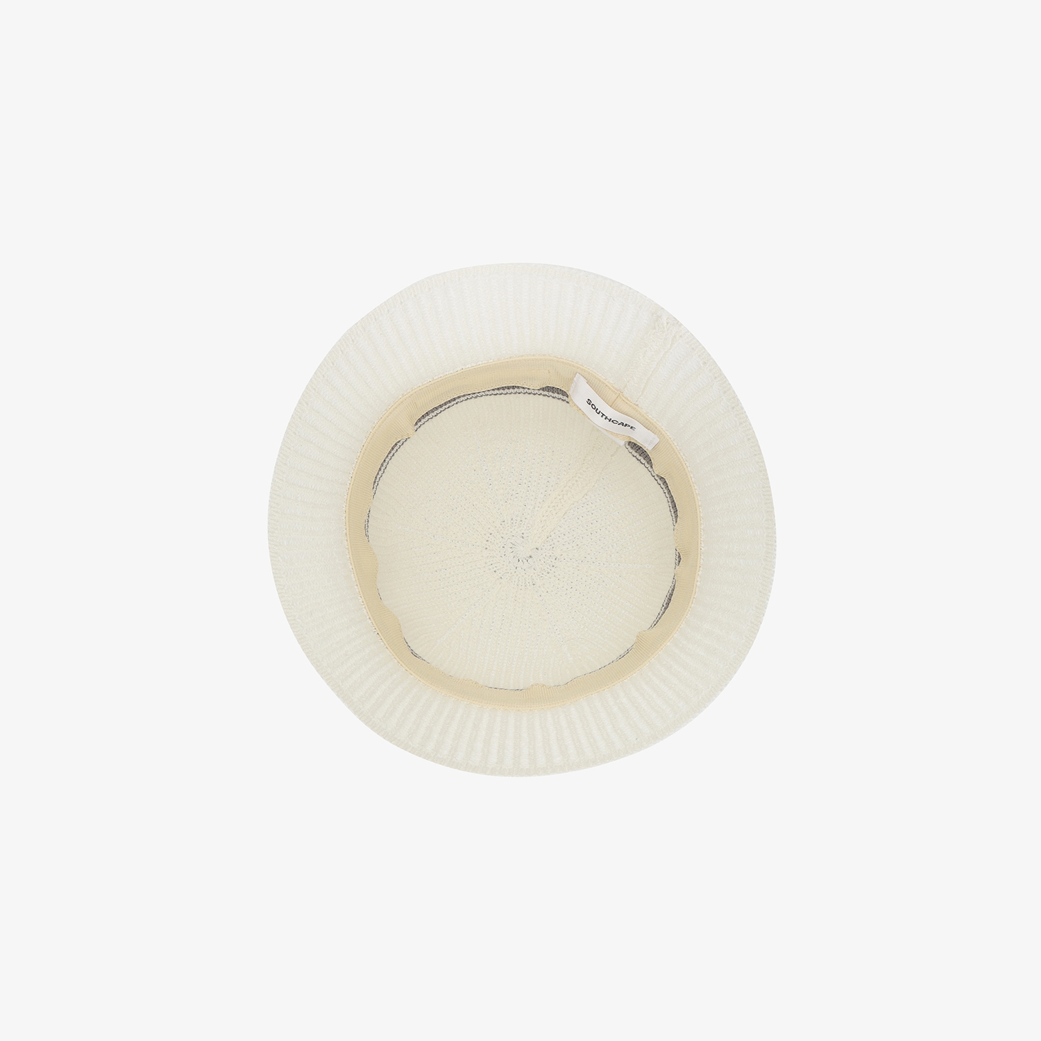 Logo Cotton-Blend Knit Bucket Hat_WT