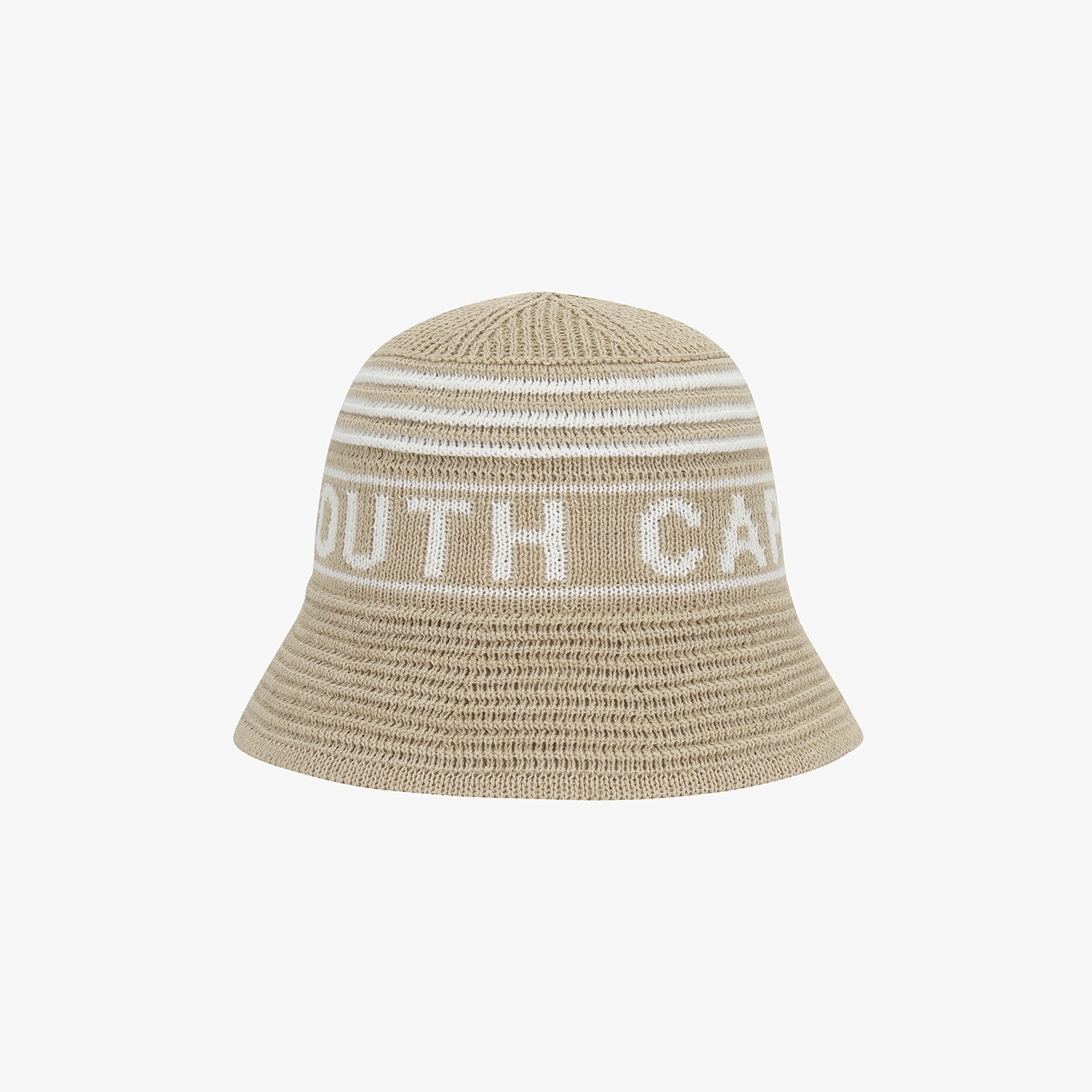 Logo Stripe Knit-Blend Bucket Hat_BE