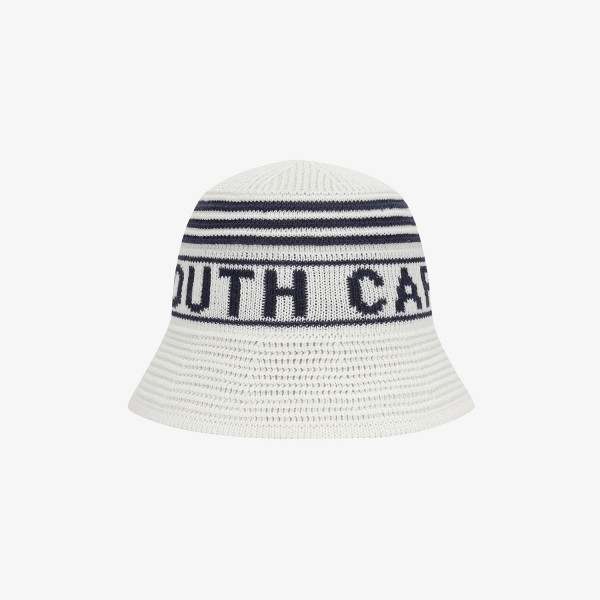 Logo Stripe Knit-Blend Bucket Hat_IV