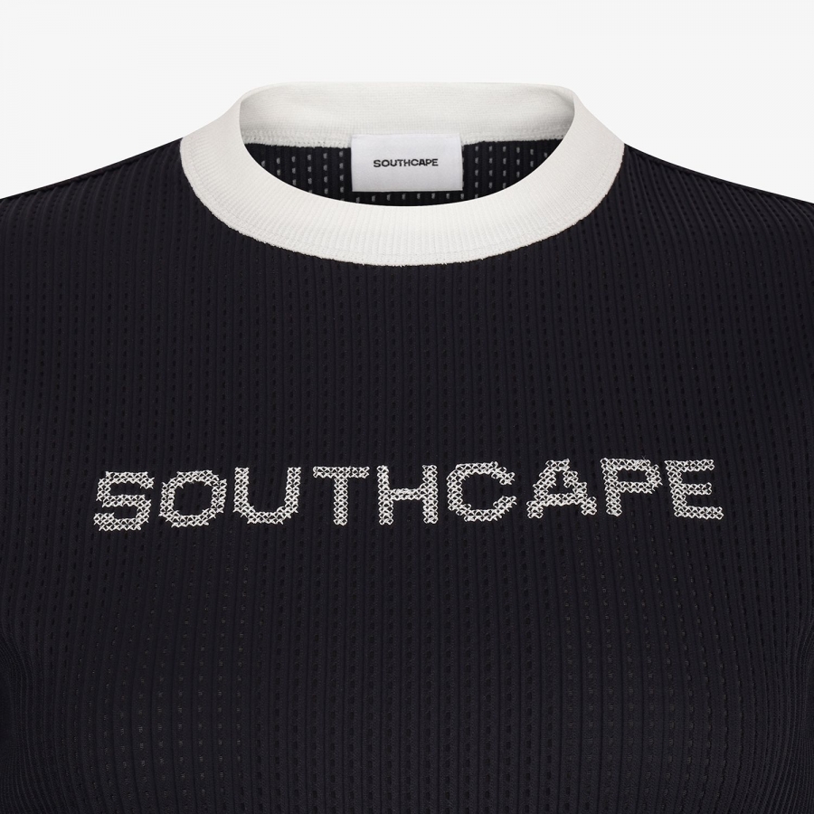 Mesh Dot Logo Short Sleeve T-Shirt_BK