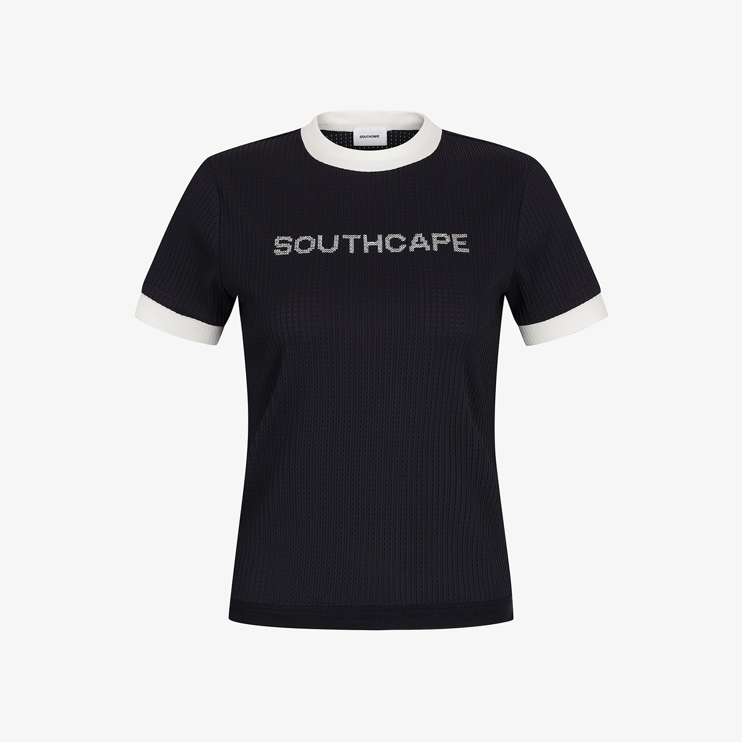 Mesh Dot Logo Short Sleeve T-Shirt_BK