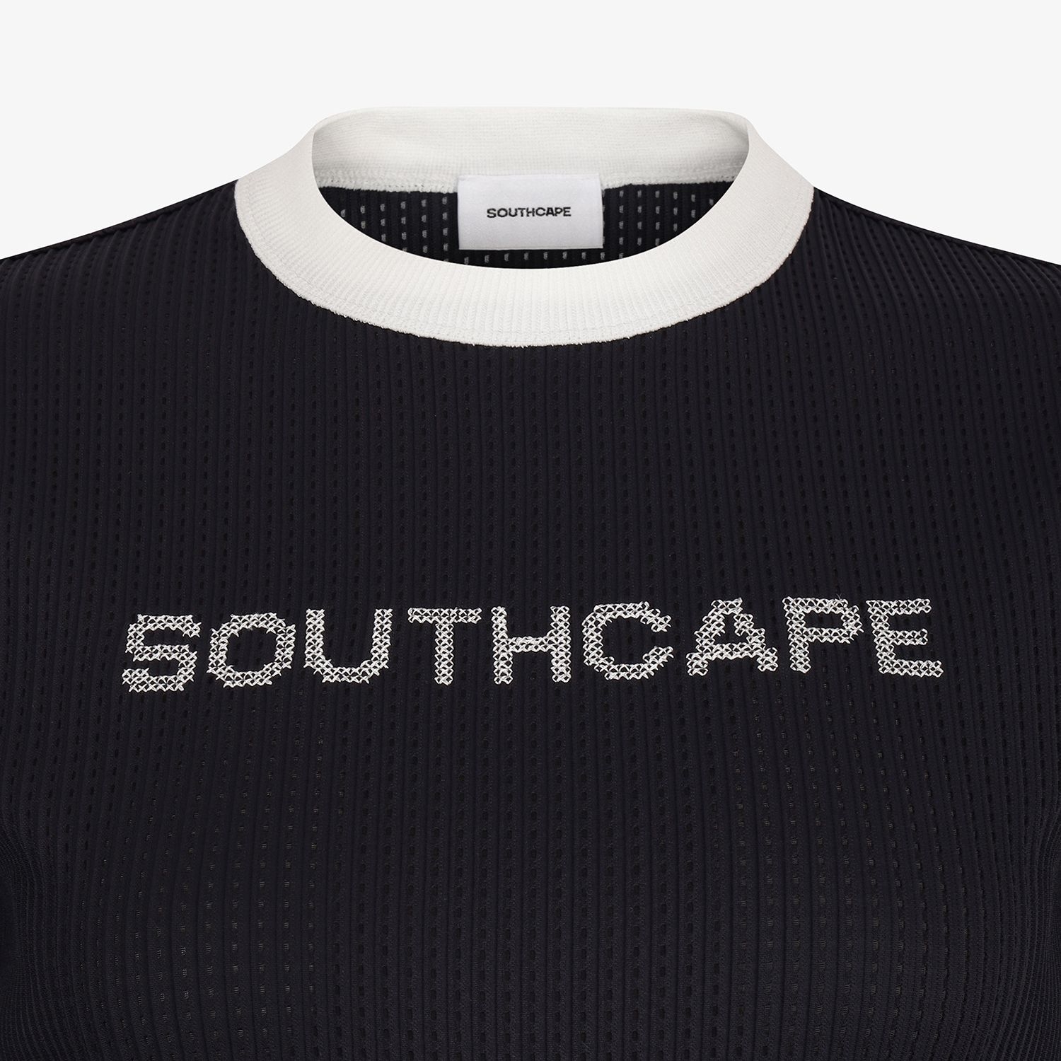 Mesh Dot Logo Short Sleeve T-Shirt_BK