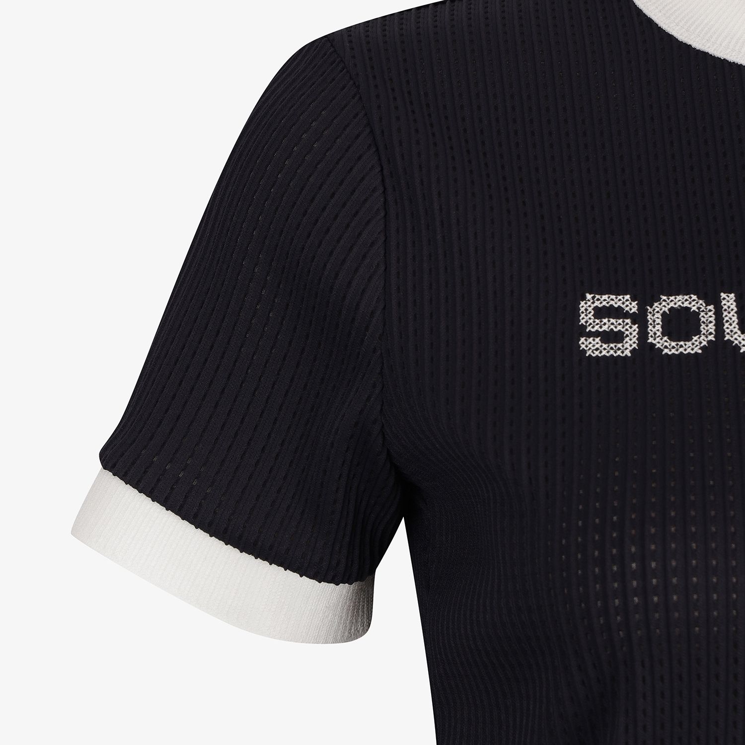 Mesh Dot Logo Short Sleeve T-Shirt_BK