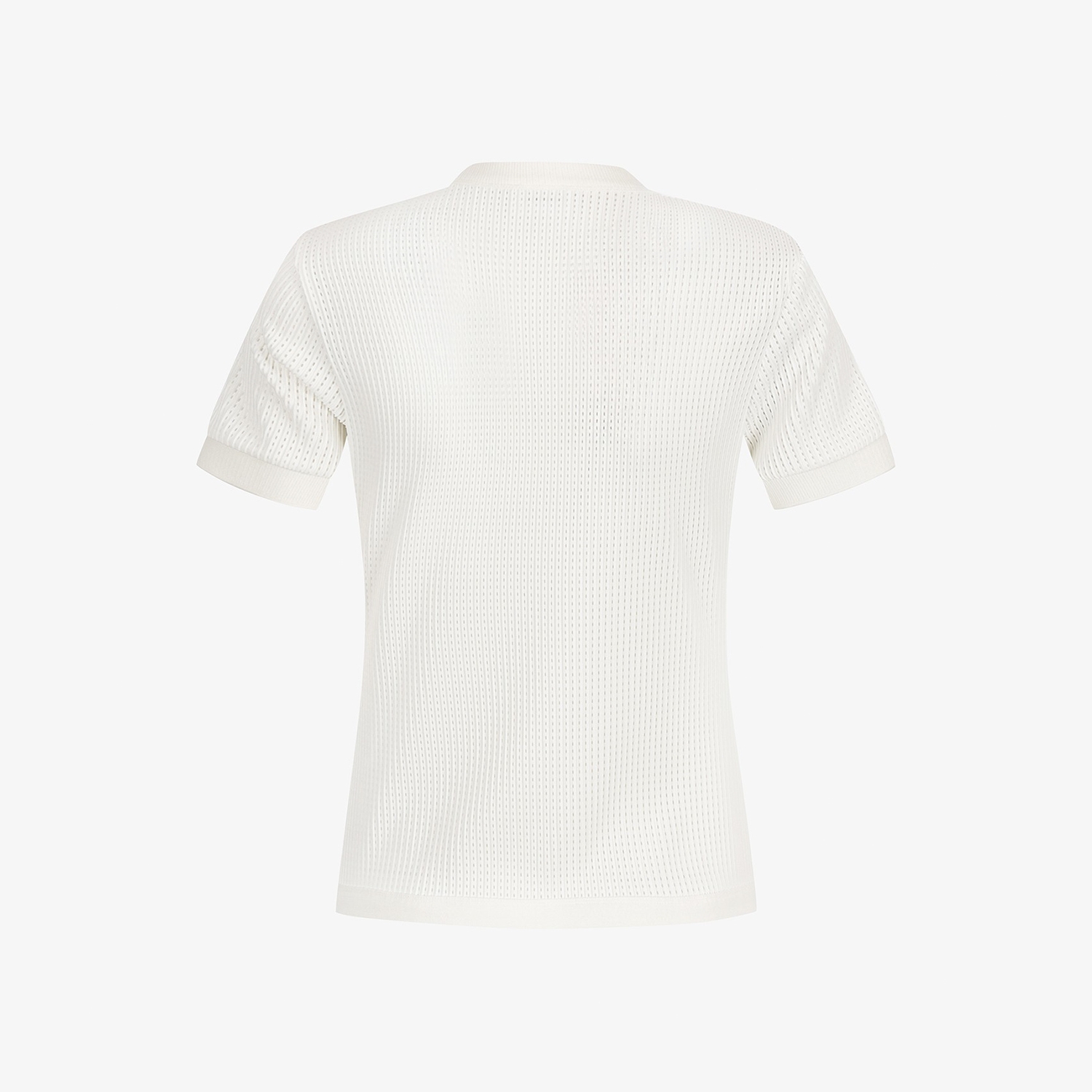 Mesh Dot Logo Short Sleeve T-Shirt_WT