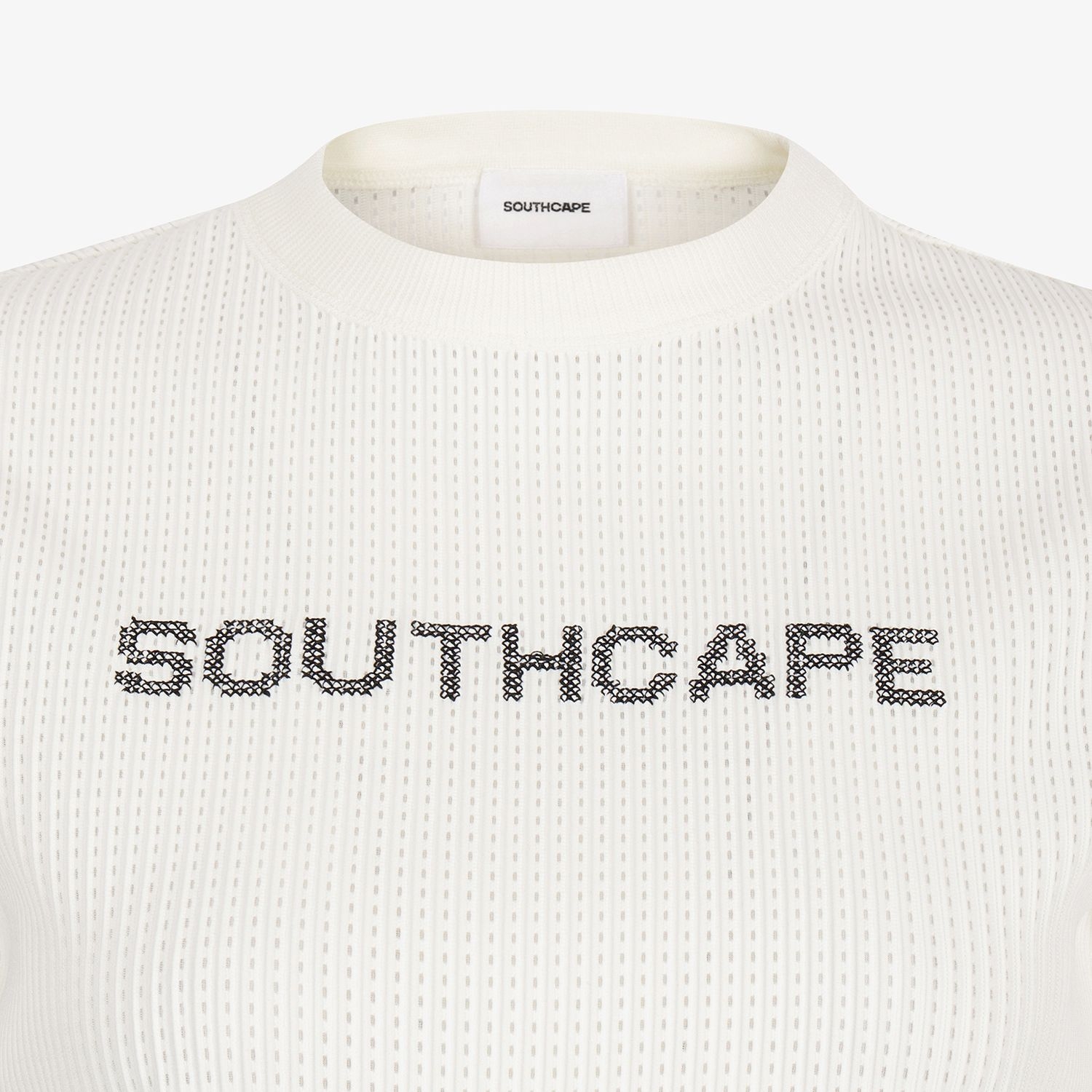 Mesh Dot Logo Short Sleeve T-Shirt_WT