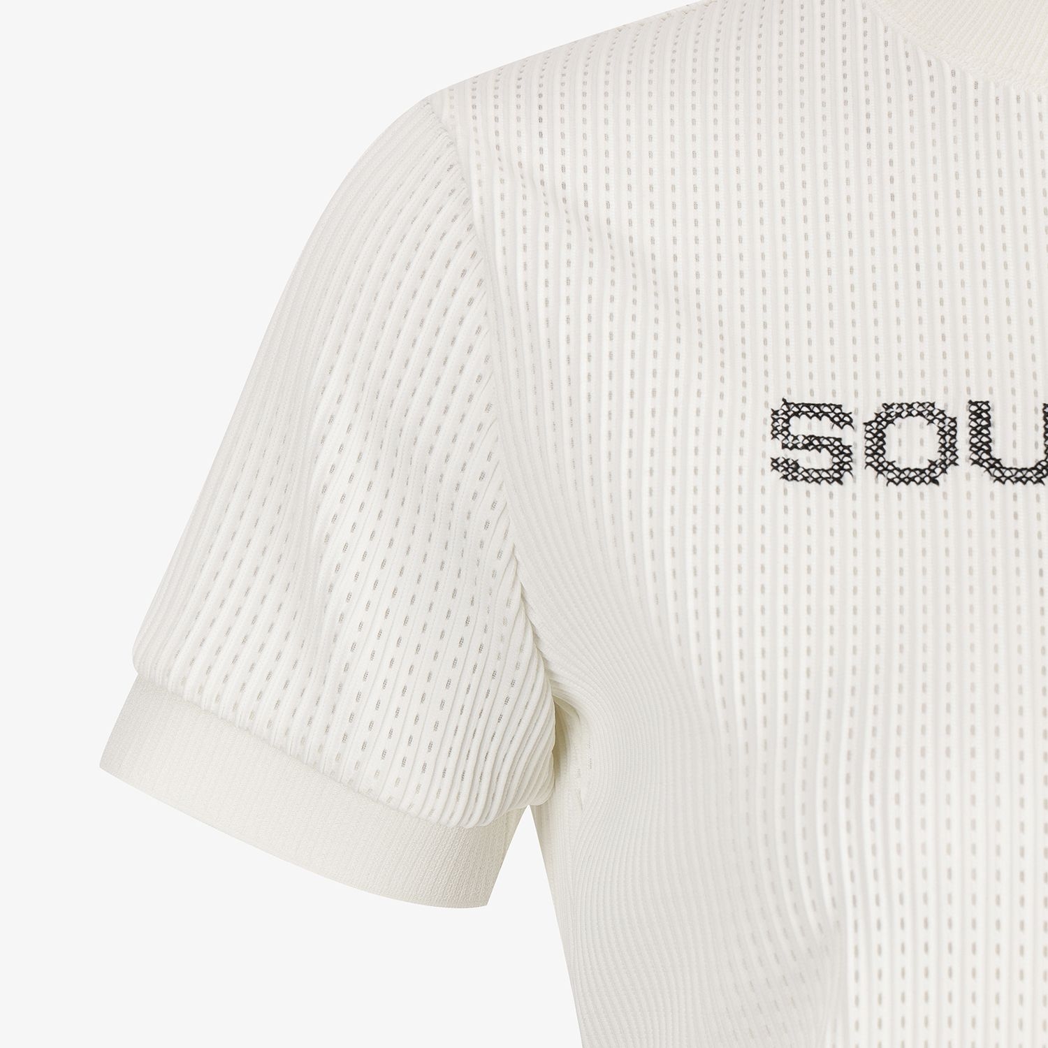 Mesh Dot Logo Short Sleeve T-Shirt_WT