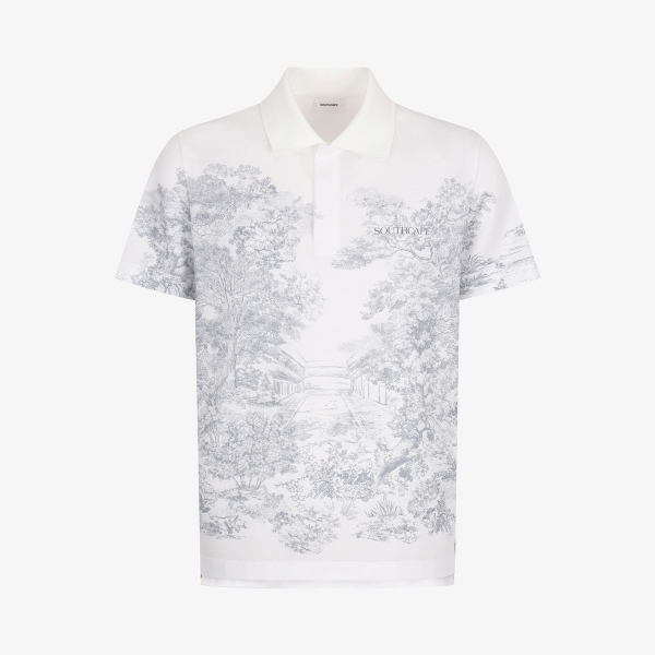 Namhae Heritage Graphic Polo Shirt_WT