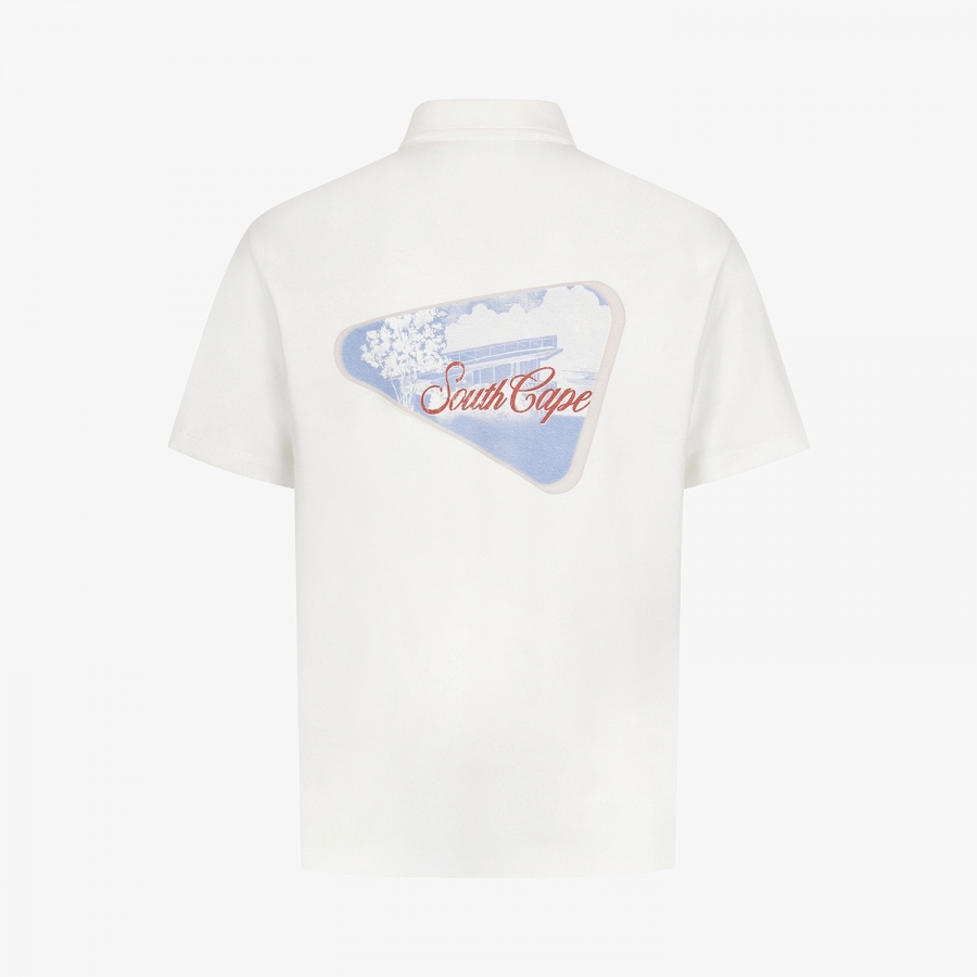 Namhae Heritage Artwork Collar T-Shirt_WT