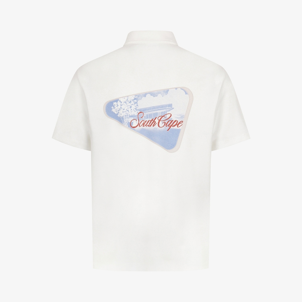 Namhae Heritage Artwork Collar T-Shirt_WT