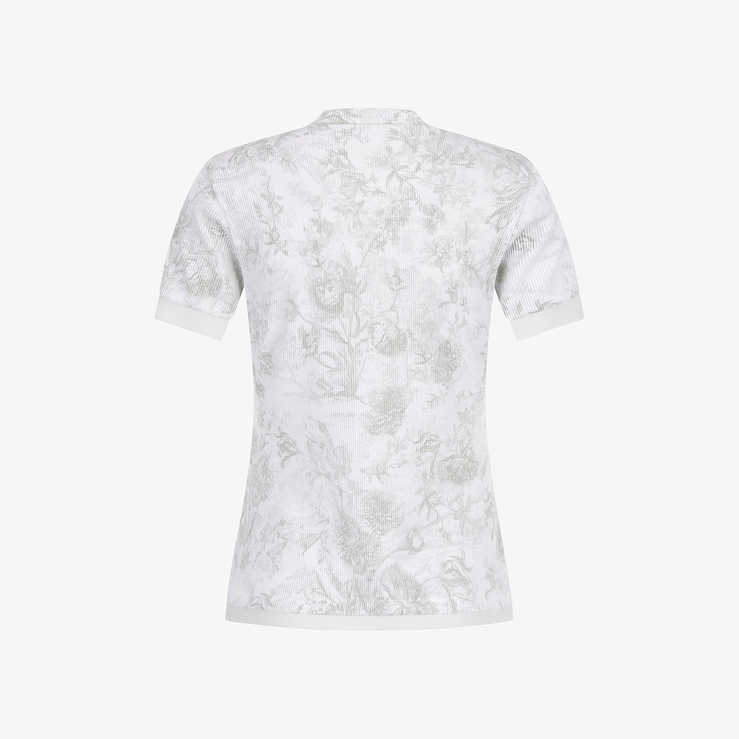 Blossom Pleated Short Sleeve T-Shirt_KH