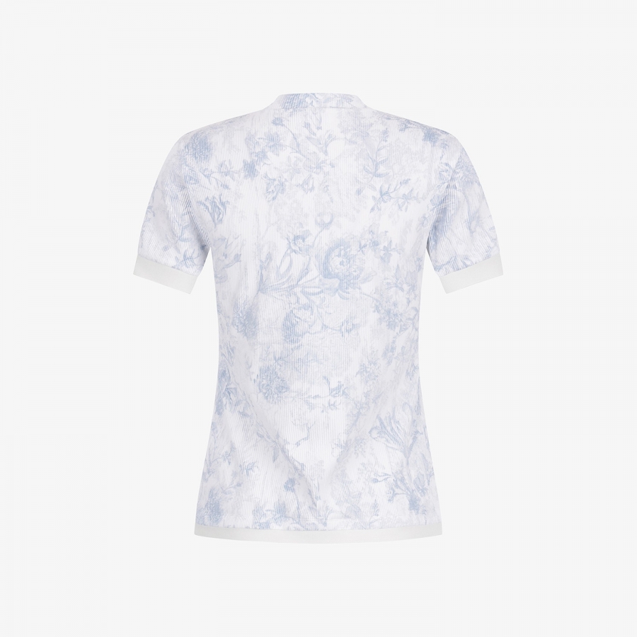 Blossom Pleated Short Sleeve T-Shirt_LB