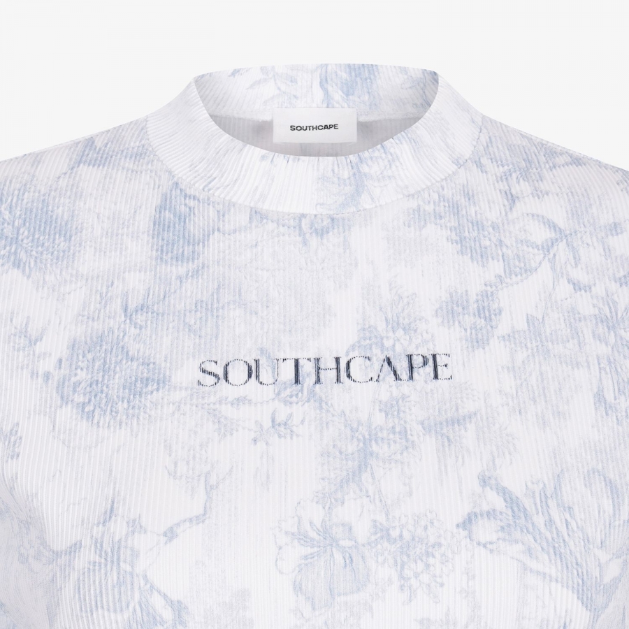 Blossom Pleated Short Sleeve T-Shirt_LB