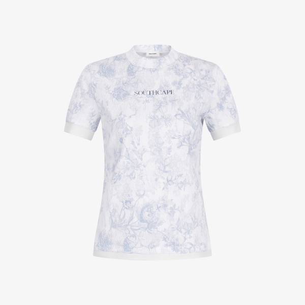 Blossom Pleated Short Sleeve T-Shirt_LB