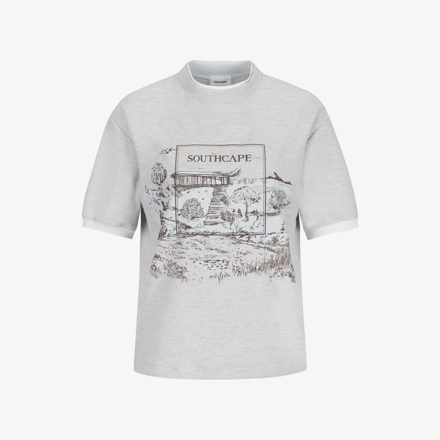 Namhae Heritage Layered Neck Short Sleeve T-Shirt_LG