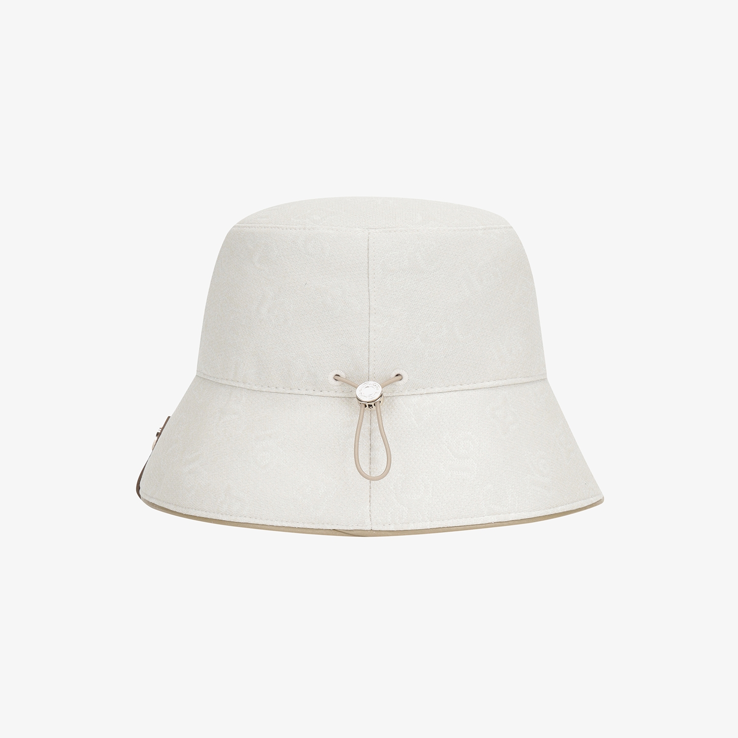 Monogram Logo Leather Piping Bucket Hat_LE